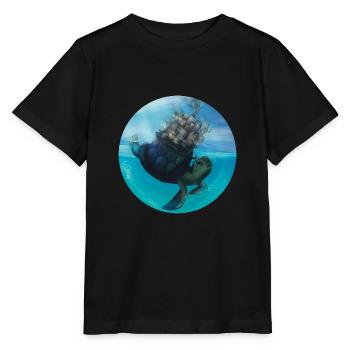 OCEANS ROND - T-shirt bio MINI CREATOR Stanley/Stella Enfant - noir - Devant - Mikhail (115cm)