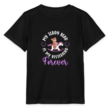 Teddy Kind Süß Stofftier - Stanley/Stella Kinder T-Shirt MINI CREATOR  - Schwarz - Vorne - Mikhail (115cm)