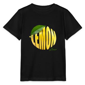 Lemon Lover - die Liebe zur sauren Frucht - Stanley/Stella Kinder T-Shirt MINI CREATOR  - Schwarz - Vorne - Mikhail (115cm)
