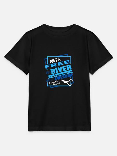 Tolle Freediver Geschenkidee - Stanley/Stella Kinder T-Shirt MINI CREATOR - Schwarz