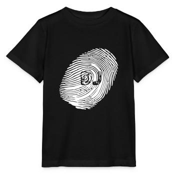 Fingerabdruck DJ - Stanley/Stella Kinder T-Shirt MINI CREATOR  - Schwarz - Vorne - Mikhail (115cm)