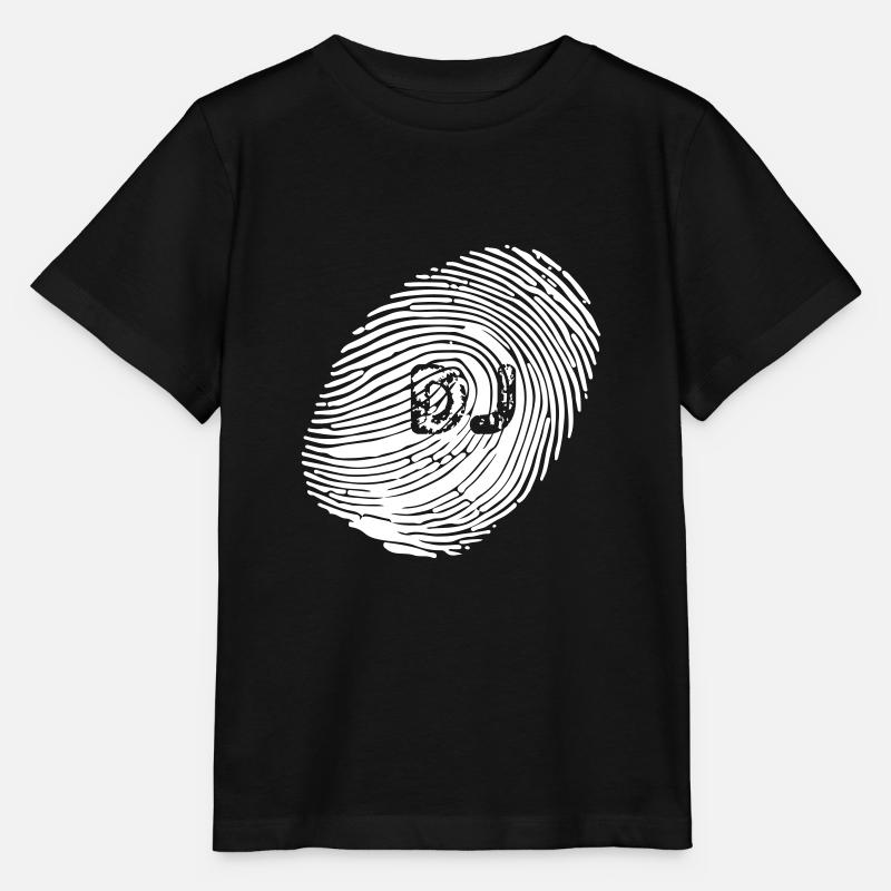 Dj d'empreintes digitales - T-shirt bio MINI CREATOR Stanley/Stella Enfant - noir