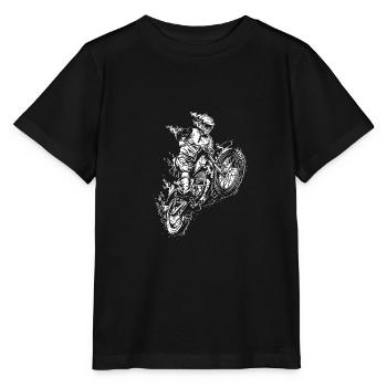Motocross - Stanley/Stella Kinder T-Shirt MINI CREATOR  - Schwarz - Vorne - Mikhail (115cm)