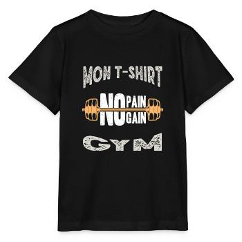 Kein Schmerz kein Gewinn - Stanley/Stella Kinder T-Shirt MINI CREATOR  - Schwarz - Vorne - Mikhail (115cm)