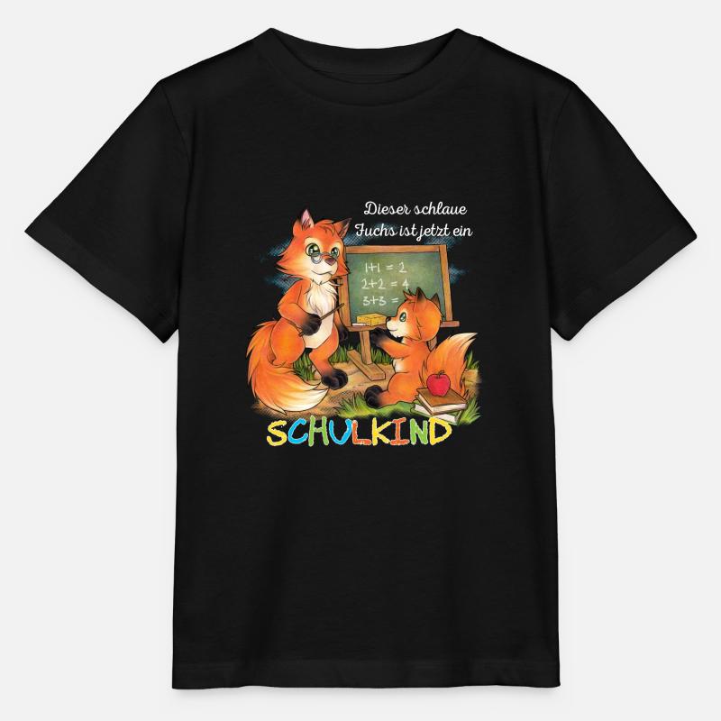 Dieser schlaue Fuchs ist jetzt ein Schulkind! - Stanley/Stella Kinder T-Shirt MINI CREATOR  - Schwarz