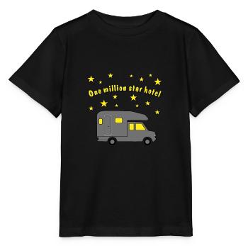 million de star hotel pickup - T-shirt bio MINI CREATOR Stanley/Stella Enfant - noir - Devant - Mikhail (115cm)