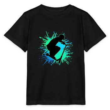 scooter le cascader - T-shirt bio MINI CREATOR Stanley/Stella Enfant - noir - Devant - Mikhail (115cm)