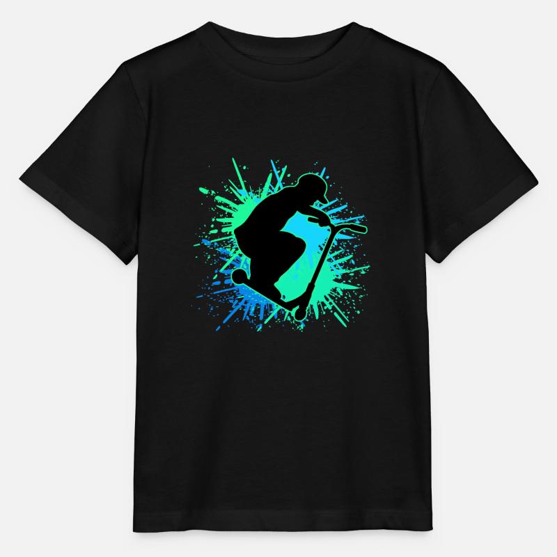 scooter stunt it - Stanley/Stella Kinder T-Shirt MINI CREATOR  - Schwarz