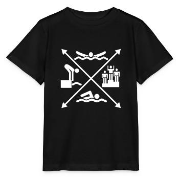 nager - T-shirt bio MINI CREATOR Stanley/Stella Enfant - noir - Devant - Mikhail (115cm)