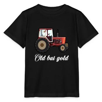 Red GDR tractor - Stanley/Stella MINI CREATOR Kids’ T-Shirt - black - Front - Mikhail (115cm)