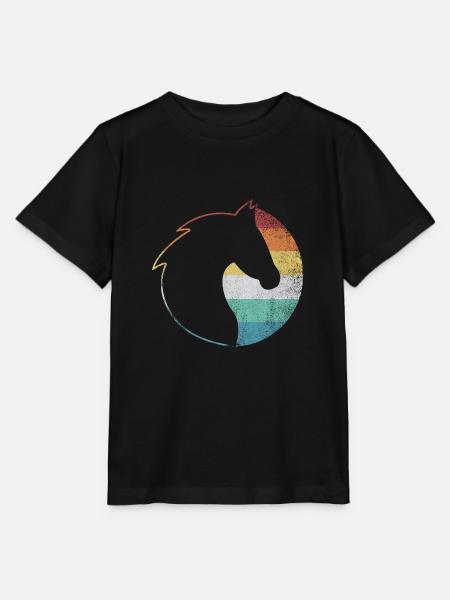 Pferde - Stanley/Stella Kinder T-Shirt MINI CREATOR - Schwarz