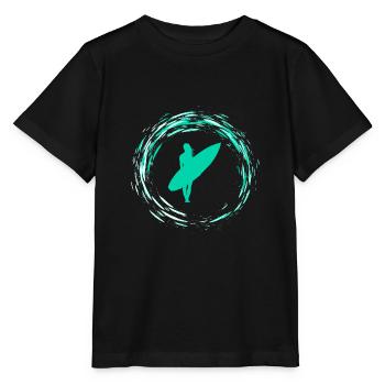 Surfergirl - Stanley/Stella Kinder T-Shirt MINI CREATOR  - Schwarz - Vorne - Mikhail (115cm)