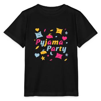 Pyjama Party für eine lustige Mädchen Nacht - Stanley/Stella Kinder T-Shirt MINI CREATOR  - Schwarz - Vorne - Mikhail (115cm)