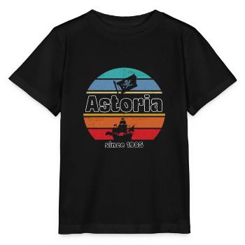 Les Goonies Astoria 1985s Cult Movies 80s - T-shirt bio MINI CREATOR Stanley/Stella Enfant - noir - Devant - Mikhail (115cm)