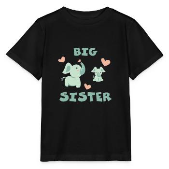 Big Sister Enfants Grande Soeur en 2021 - T-shirt bio MINI CREATOR Stanley/Stella Enfant - noir - Devant - Mikhail (115cm)