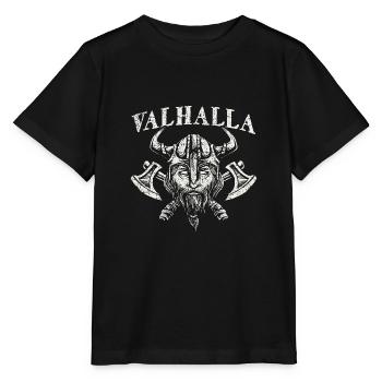 Valhalla Viking Odin mythologie nordique - T-shirt bio MINI CREATOR Stanley/Stella Enfant - noir - Devant - Mikhail (115cm)
