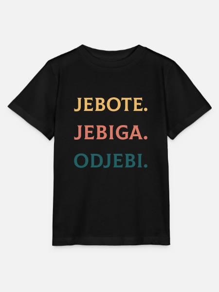 Jebote jebiga odjebi Geschenk Sarajevo Jugoslawien - Stanley/Stella Kinder T-Shirt MINI CREATOR - Schwarz