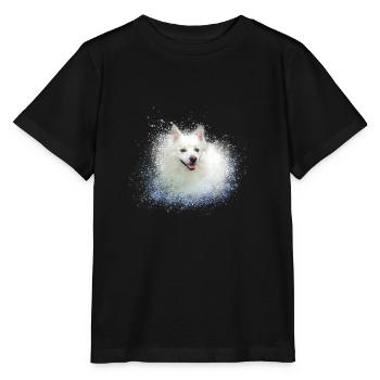 pointed,dog,graffiti,painting,dwarf - Stanley/Stella MINI CREATOR Kids’ T-Shirt - black - Front - Mikhail (115cm)