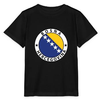 Bosnien und Herzegowina - Stanley/Stella Kinder T-Shirt MINI CREATOR  - Schwarz - Vorne - Mikhail (115cm)