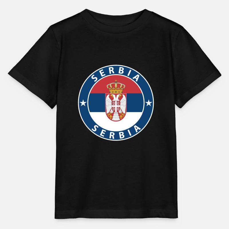 Serbia - Stanley/Stella MINI CREATOR Kids’ T-Shirt - black
