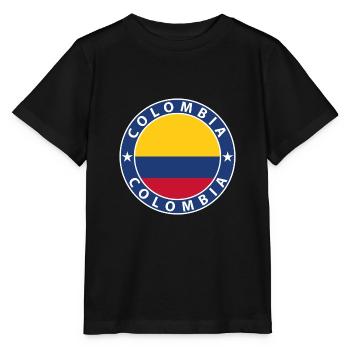 Kolumbien - Stanley/Stella Kinder T-Shirt MINI CREATOR  - Schwarz - Vorne - Mikhail (115cm)