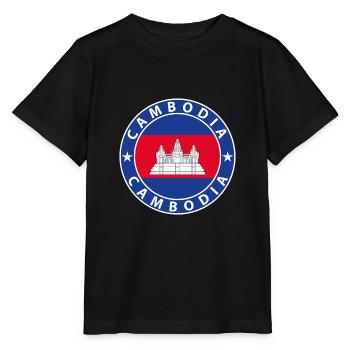 Cambodge - T-shirt bio MINI CREATOR Stanley/Stella Enfant - noir - Devant - Mikhail (115cm)