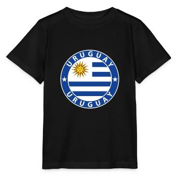Uruguay - Stanley/Stella MINI CREATOR Kids’ T-Shirt - black - Front - Mikhail (115cm)