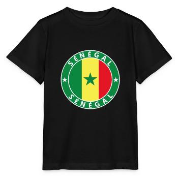 Sénégal - T-shirt bio MINI CREATOR Stanley/Stella Enfant - noir - Devant - Mikhail (115cm)