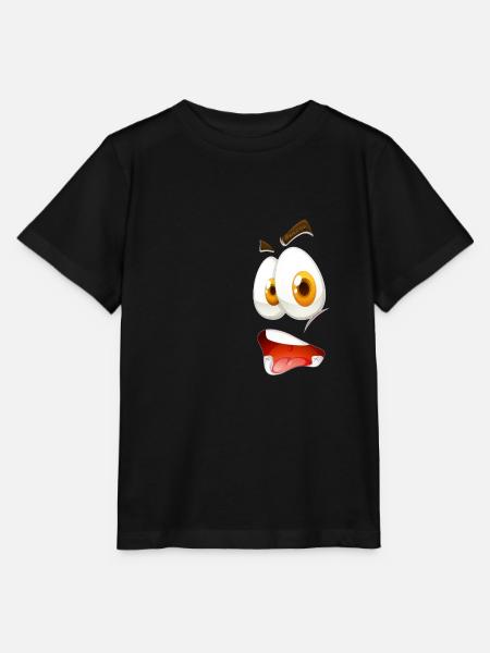 BenXtvs Gesicht - Stanley/Stella Kinder T-Shirt MINI CREATOR - Schwarz