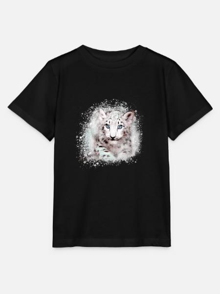 tigerbaby,tiger,blau,graffiti,malerei - Stanley/Stella T-shirt MINI CREATOR til børn - sort