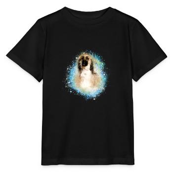 Afghanischer Windhund,Chart Afghane Polski,afghane - Stanley/Stella Kinder T-Shirt MINI CREATOR  - Schwarz - Vorne - Mikhail (115cm)