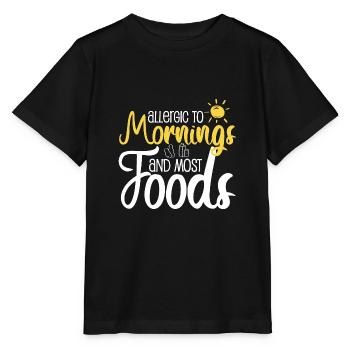 Have Food Allergies Please Aks Before Feeding - Stanley/Stella MINI CREATOR Kids’ T-Shirt - black - Front - Mikhail (115cm)