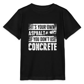 Concrete Finisher Concrete Mixer Its Your Own - Stanley/Stella MINI CREATOR Kids’ T-Shirt - black - Front - Mikhail (115cm)