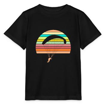 Paragliding - Stanley/Stella Kinder T-Shirt MINI CREATOR  - Schwarz - Vorne - Mikhail (115cm)