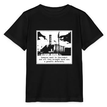 Genetic deformity Chernobyl Cadeau radiation - T-shirt bio MINI CREATOR Stanley/Stella Enfant - noir - Devant - Mikhail (115cm)