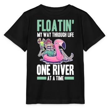 Rafting - Stanley/Stella Kinder T-Shirt MINI CREATOR  - Schwarz - Vorne - Mikhail (115cm)