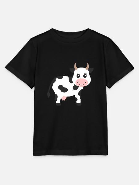 Kuh - Stanley/Stella Kinder T-Shirt MINI CREATOR - Schwarz