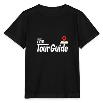 The tour guide tour guide - Stanley/Stella MINI CREATOR Kids’ T-Shirt - black - Front - Mikhail (115cm)