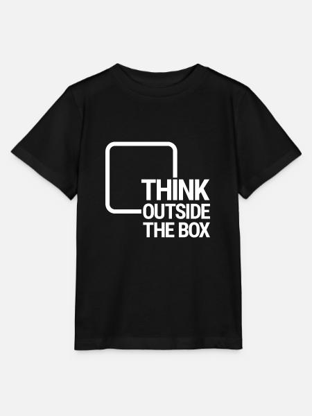 Think outside the box - Stanley/Stella Kinder T-Shirt MINI CREATOR  - Schwarz