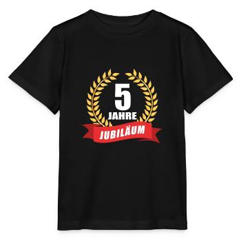 5 Jahre Jubiläum Dienstjubiläum Firma - Stanley/Stella Kinder T-Shirt MINI CREATOR  - Schwarz - Vorne - Mikhail (115cm)