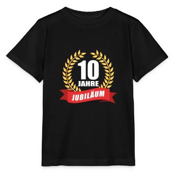 10 Jahre Jubiläum Dienstjubiläum Firma - Stanley/Stella Kinder T-Shirt MINI CREATOR  - Schwarz - Vorne - Mikhail (115cm)