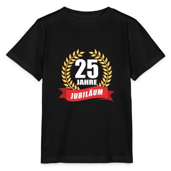 25 Jahre Jubiläum Dienstjubiläum Firma - Stanley/Stella Kinder T-Shirt MINI CREATOR  - Schwarz - Vorne - Mikhail (115cm)