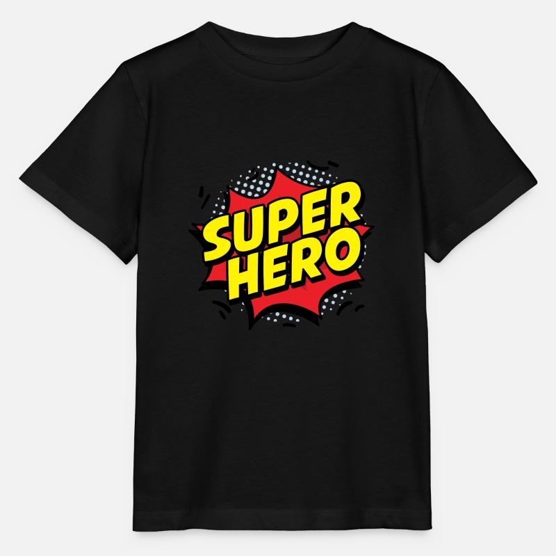 SUPER HERO - T-shirt bio MINI CREATOR Stanley/Stella Enfant - noir