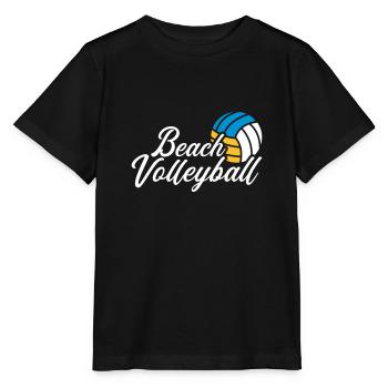 Beach-volley - T-shirt bio MINI CREATOR Stanley/Stella Enfant - noir - Devant - Mikhail (115cm)