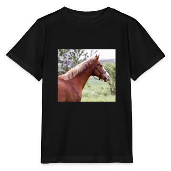 Horse. Horse. - Stanley/Stella MINI CREATOR Kids’ T-Shirt - black - Front - Mikhail (115cm)