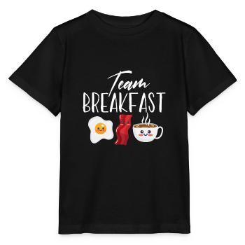 Team Breakfast Design for a bacon breakfast lover - Stanley/Stella MINI CREATOR Kids’ T-Shirt - black - Front - Mikhail (115cm)