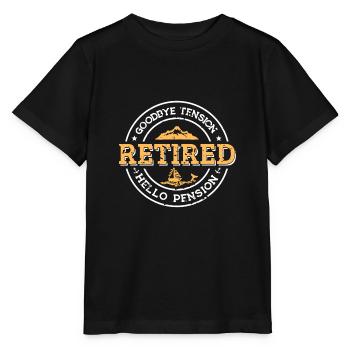 Goodbye Tension Hello Pension Retirement Outfit - Stanley/Stella MINI CREATOR Kids’ T-Shirt - black - Front - Mikhail (115cm)