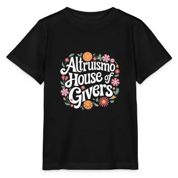 Altruisme Don désintéressé Donner d’école - T-shirt bio MINI CREATOR Stanley/Stella Enfant - noir - Devant - Mikhail (115cm)