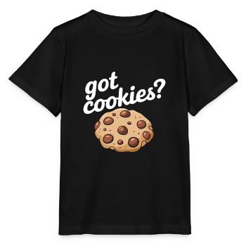 Cookies Cookie Keks Kekse Schokolade - Stanley/Stella Kinder T-Shirt MINI CREATOR  - Schwarz - Vorne - Mikhail (115cm)