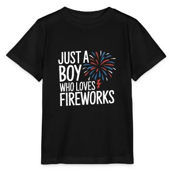 Pyrotechniker Feuerwerk Pyrotechnik - Stanley/Stella Kinder T-Shirt MINI CREATOR  - Schwarz - Vorne - Mikhail (115cm)